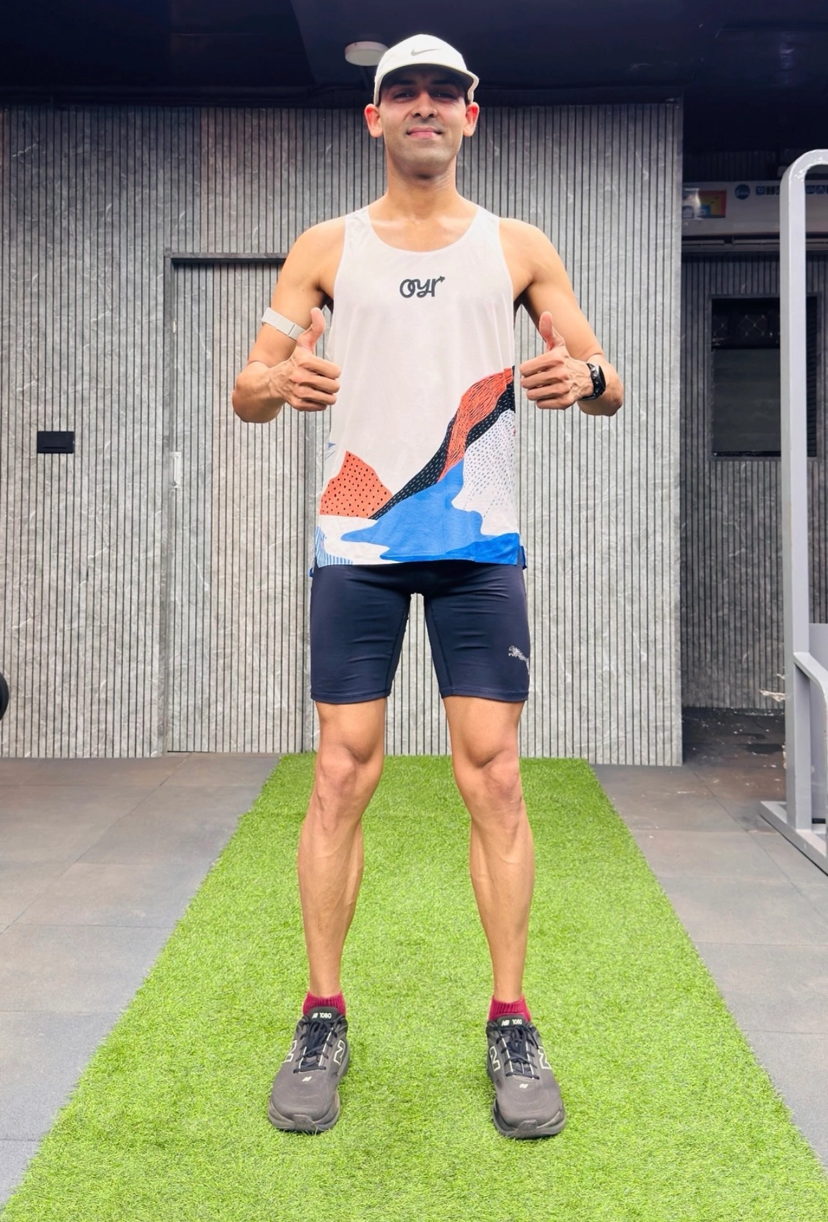 Runner wearing Ekiden singlet
